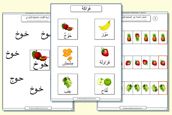 leçon 10 J'aime apprendre l'arabe niveau 1