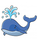 baleine en arabe