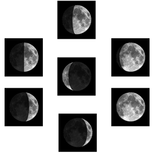 calendier lunaire les phases de la lune